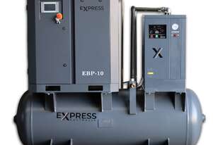 Screw Compressor Package 7.5kW (10HP) with tank and dryer (38.8 cfm)