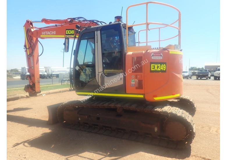 caption Hitachi ZX135US-3 Excavator