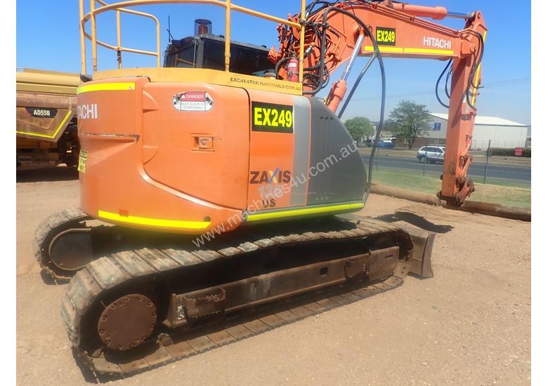 caption Hitachi ZX135US-3 Excavator