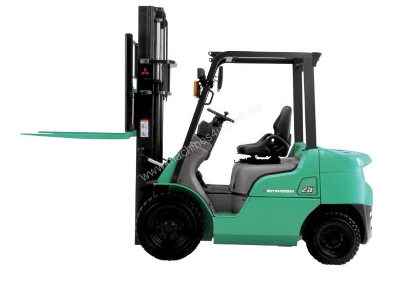 caption New Mitsubishi Forklifts LPG, Diesel, Electric