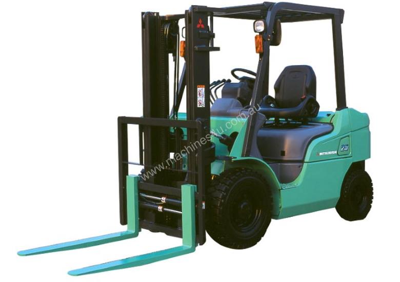 caption New Mitsubishi Forklifts LPG, Diesel, Electric