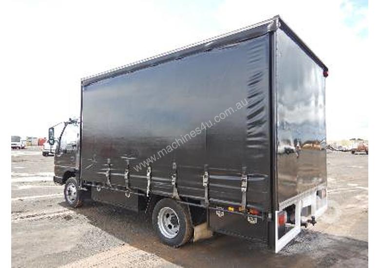 caption ISUZU NPR Tautliner Truck
