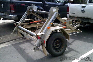1 ton hydraulic self loader cable drum trailer 2.5hp honda ,