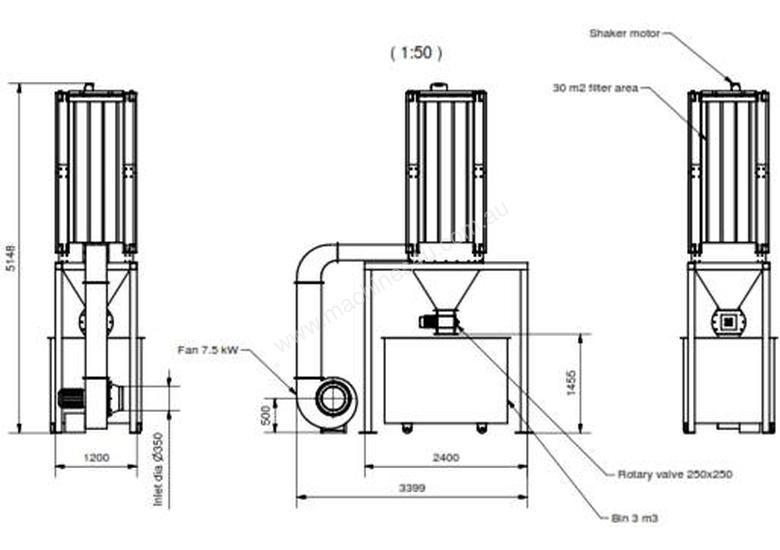New 2019 polex environmental engineering eCono 6000 HRV Dust Collector