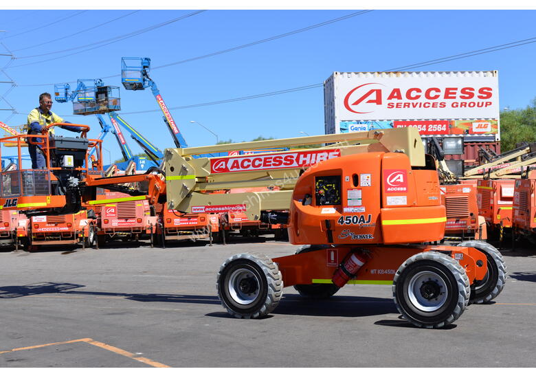 caption 2011 JLG 450AJ Diesel Articulating Boom Lift
