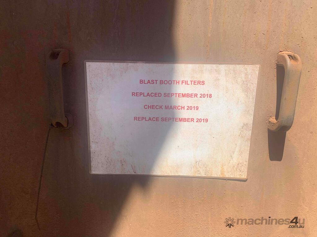 Used burwell Abrasive Blasting Room Recovery System Sand Blast