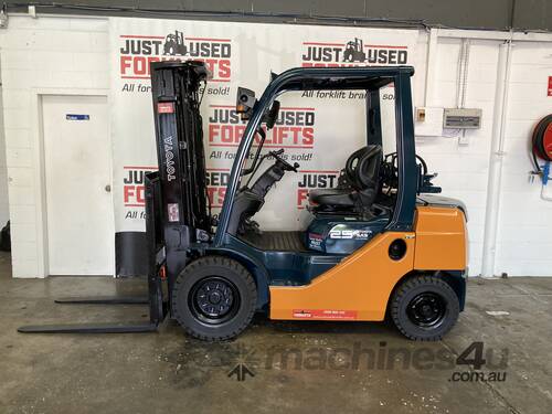  TOYOTA 8FG25 DELUXE S/N 39619 2.5 TON 2500 KG CAPACITY LPG GAS FORKLIFT 4300MM 3 STAGE CONTAINER MA