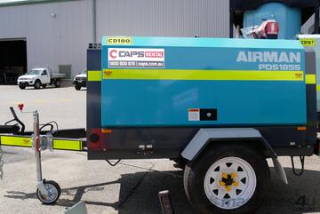 AIRMAN PDS185SC-6C2-T 185CFM AFTERCOOLED TRAILER MOUNTED DIESEL COMPRESSOR