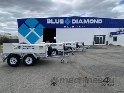 BLUE DIAMOND - 1000L Portable Self Bunded Diesel Trailer