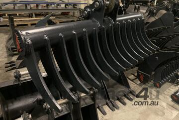 Stick Rake 1000mm Wide to Suit 1.2-1.8 Ton Excavator CAT