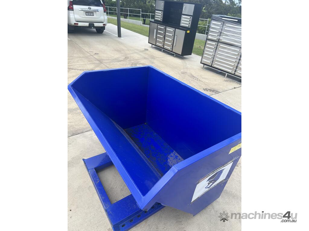 New exeq 1 5 Cubic Yard Self Tipping Skip Bin to Suit Forklift Skip