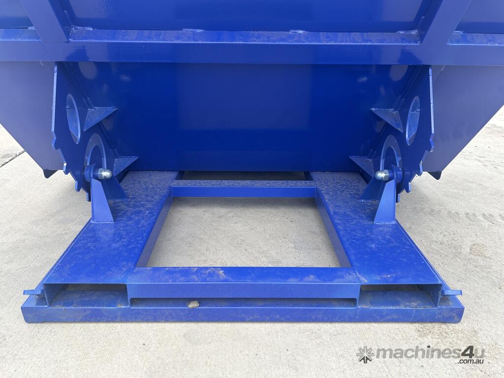 New exeq 1 5 Cubic Yard Self Tipping Skip Bin to Suit Forklift Skip