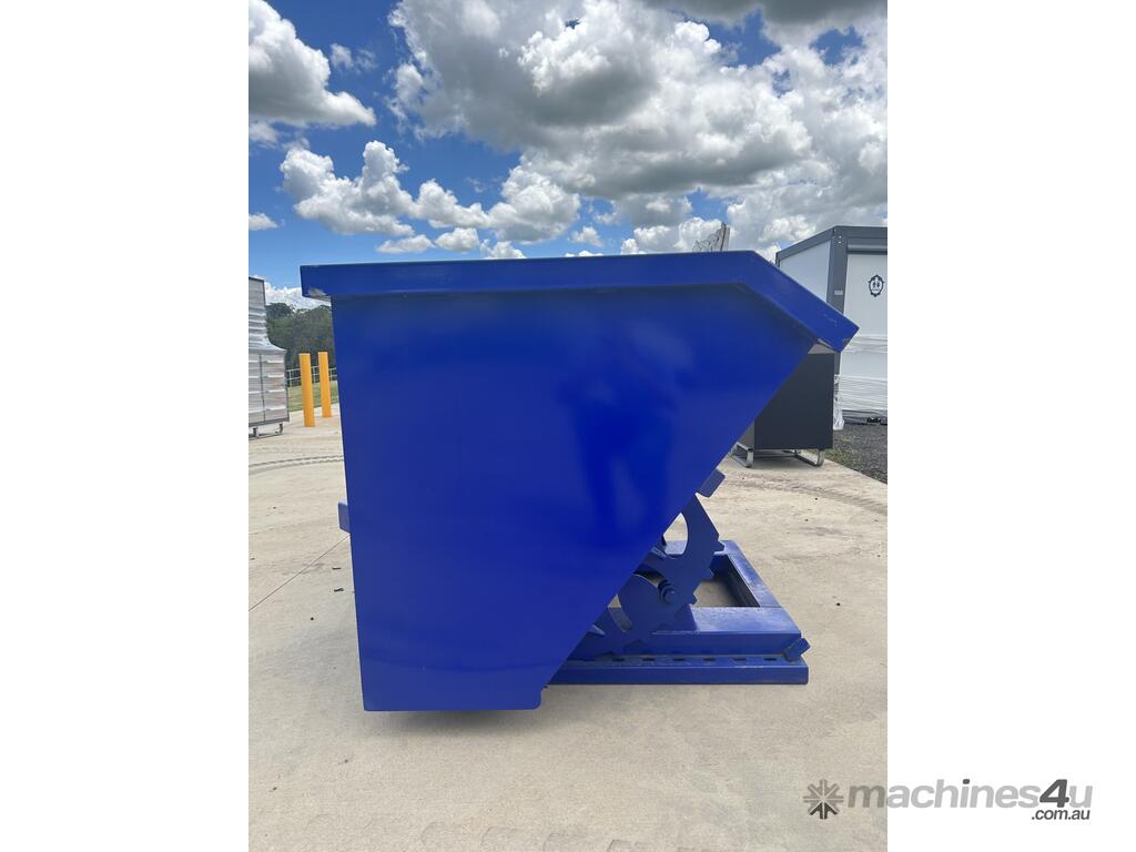 New exeq 1 5 Cubic Yard Self Tipping Skip Bin to Suit Forklift Skip