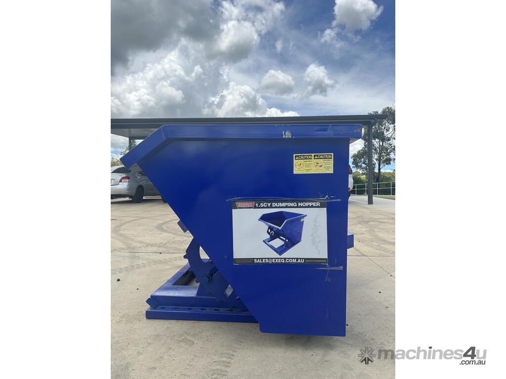 New exeq 1 5 Cubic Yard Self Tipping Skip Bin to Suit Forklift Skip