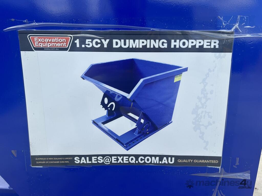 New exeq 1 5 Cubic Yard Self Tipping Skip Bin to Suit Forklift Skip
