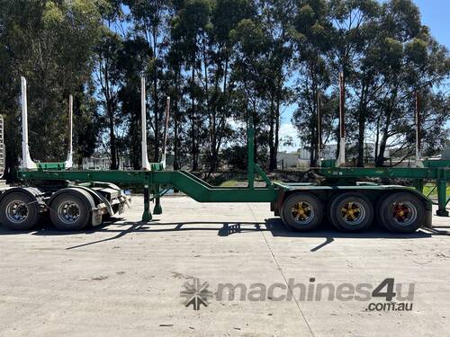 1998 Blackwood Tri-Axle Drop Deck Rigid Skel Logging A-Trailer