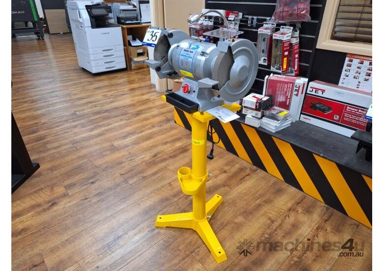 Used Double Ended Bench Grinder Linishall BG8 200mm 1HP Work Light E