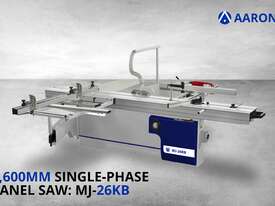 Aaron 2600mm Single Phase Heavy-Duty  Sliding Table Saw | 5HP, 3.75kW Panel Saw | MJ-26KB - picture0' - Click to enlarge