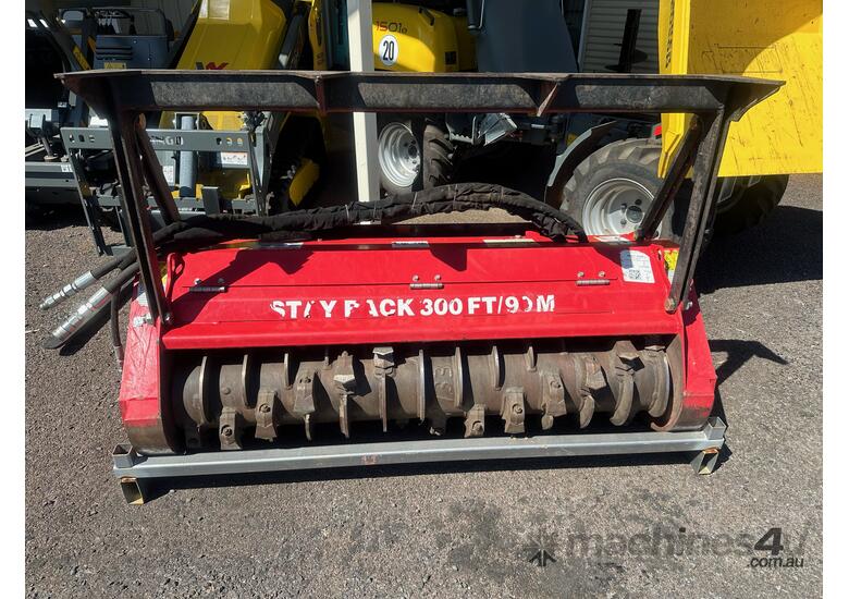 caption Fecon Bullhog RK6015 Mulcher Attachment for Skid Steer / Positrack