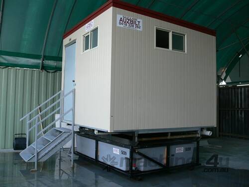 caption Auzbilt Portable Toilets: 3m x 3m, For Sale