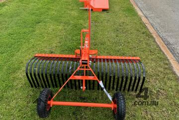 Landscape Rake Barrett Towable 5ft Adjustable With Wheels
