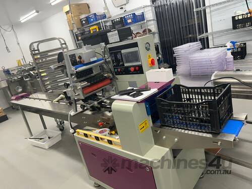 caption Flow Wrapper Packaging Machine - Food Grade, Generic Flow Wrap And Clear Cellophane Available!