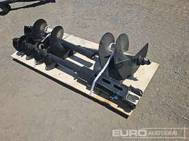 Unused Captok Excavator Attachments (3 of),8in Auger, With 12in, 16in Auger Rod, Pin Diameter 1 inch - picture2' - Click to enlarge