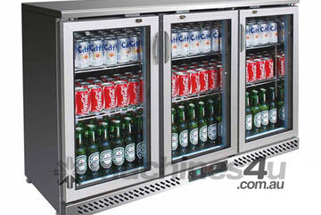 SC316SG Three Door Stainless Steel Bar Cooler