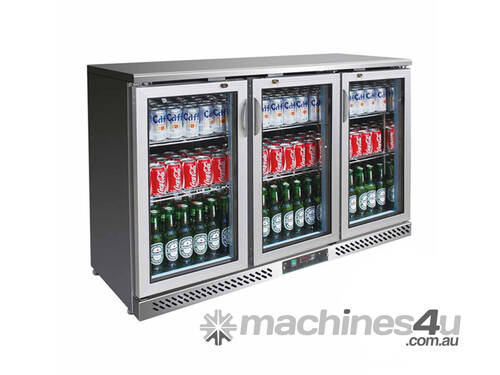 SC316SG Three Door Stainless Steel Bar Cooler