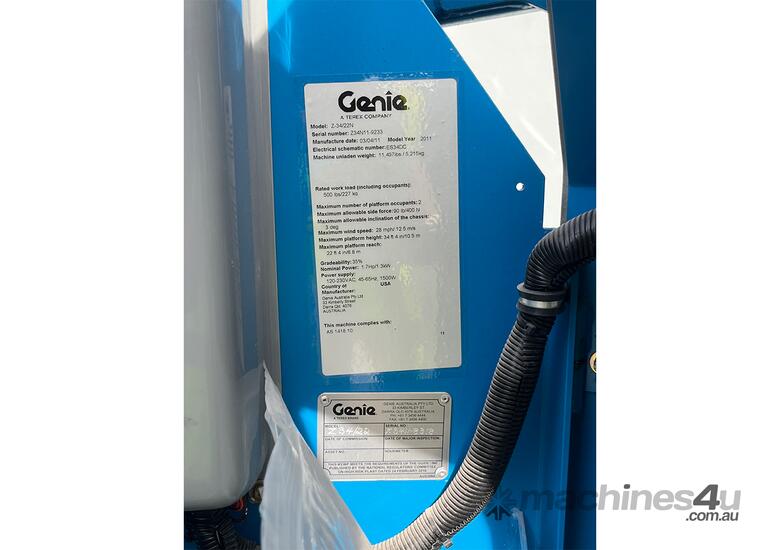 caption Used Genie Z-34/22 Electric Articulating Boom Lift