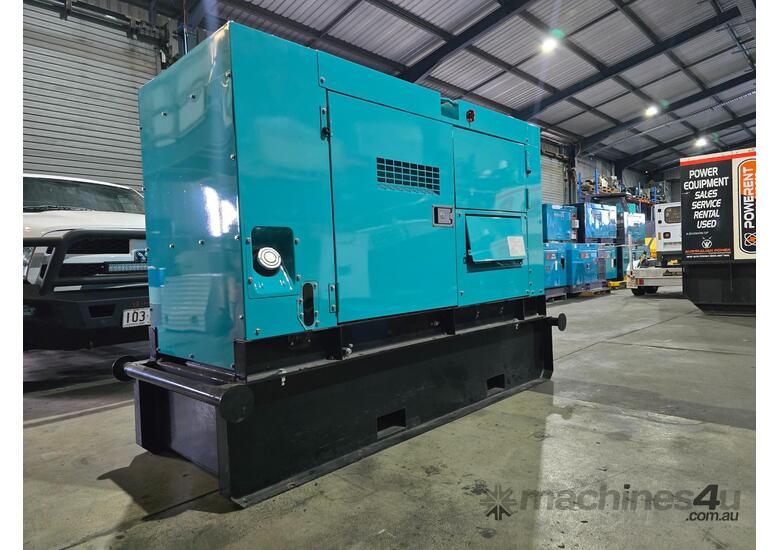 caption 55 KVA DENYO (JAPAN) ISUZU POWERED SILENCED DIESEL GENERATOR ONLY 5 HOURS SINCE NEW ( Auto START )