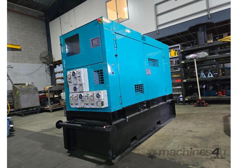 caption 55 KVA DENYO (JAPAN) ISUZU POWERED SILENCED DIESEL GENERATOR ONLY 5 HOURS SINCE NEW ( Auto START )