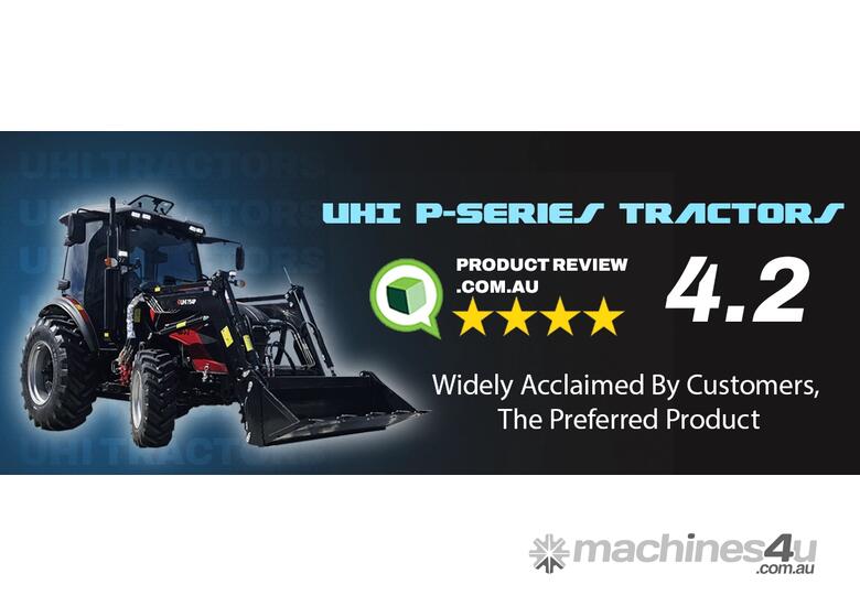 NEW UHI T654 PLUS, 65HP TRACTOR WITH 7 ATTACHMENTS (WA ONLY)