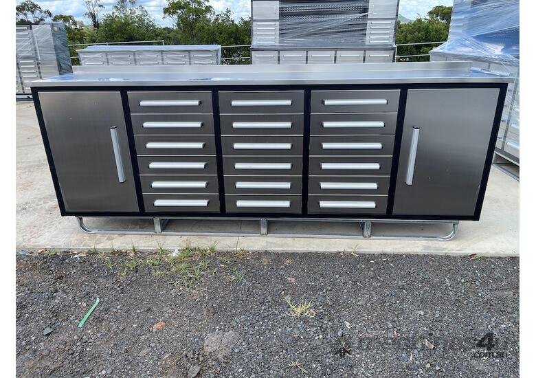 18 Drawer Stainless Steel Work Bench
