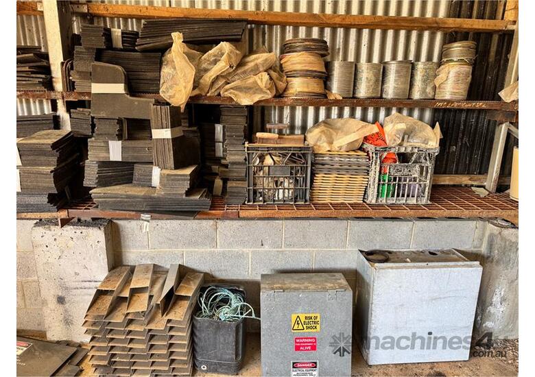 caption QTY OF CURB & GUTTER PROFILES, TOOLBOXES ETC