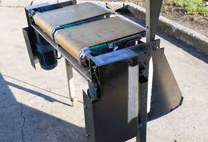 Mountable Dual Belt Motorised Conveyor - 370mm long