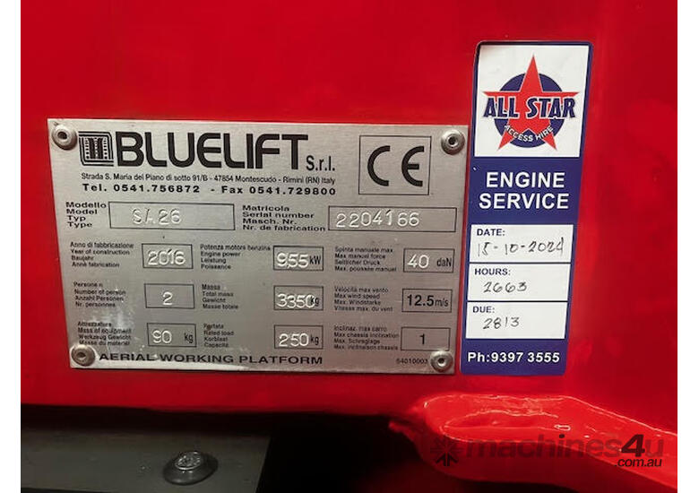 2016 ZEUS 26.14 Spider Lift 