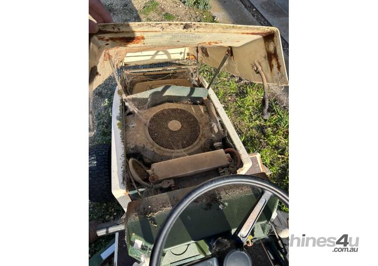 caption Ride on mower