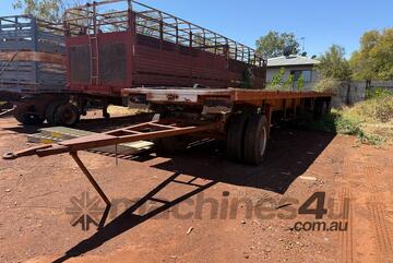 40-foot flat top trailer - tandem axle, single dolly