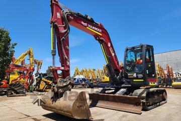 2022 YANMAR SV100-2 10T EXCAVATOR WITH HITCH, BUCKETS, CIVIL SPEC AND 1750 HOURS