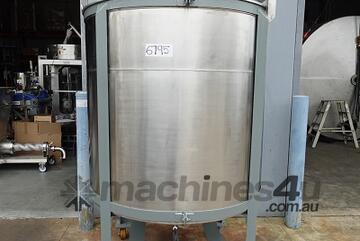 Tank, S.Steel Mixing (Vert), 1350mm dia x 1350mm H, 2000Lt