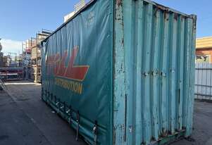 20ft 6m Side Opening Curtain Shipping Container Sea Pak Storage