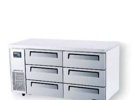 Turbo Air KUR15-3D-6 Drawer Under Counter Side Prep Table Refrigerator - picture0' - Click to enlarge