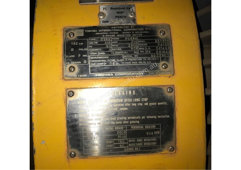 132 kw 175 hp 2 pole 415 volt AC Electric Motor