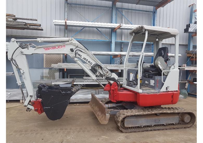 caption USED TAKEUCHI TB138FR EXCAVATOR WITH LOW HOURS