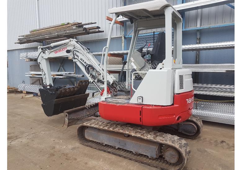 caption USED TAKEUCHI TB138FR EXCAVATOR WITH LOW HOURS