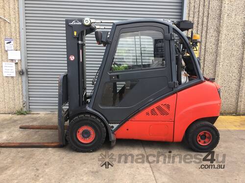 FORKLIFT-LINDE H35T 4.5m Side Shift New Tires Great Air Con Clean Smooth 
