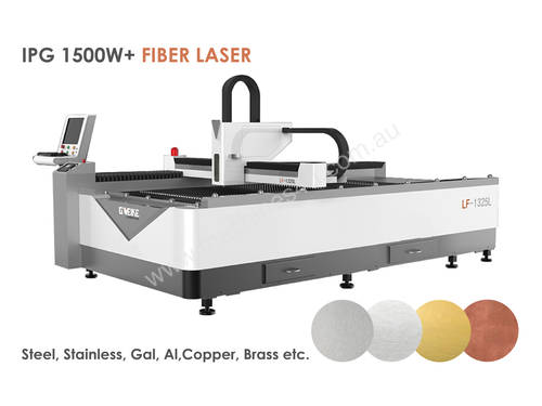 IPG 1500W Economical 1.3x2.5m All Metal cutting Fiber Laser - Delivery/install included!