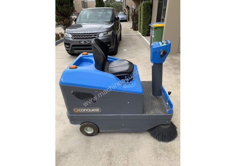 caption Ride on Electric Sweeper