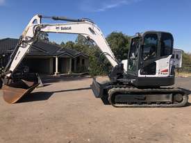 BOBCAT E80 8.4T Hydraulic Excavator A/C Cab with 1500mm Mud Bucket - picture0' - Click to enlarge